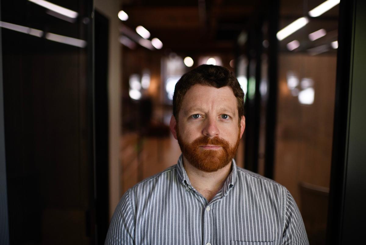 Fervo CEO Tim Latimer poses for a portrait at the Fervo Energy office in Houston on March 22, 2024.