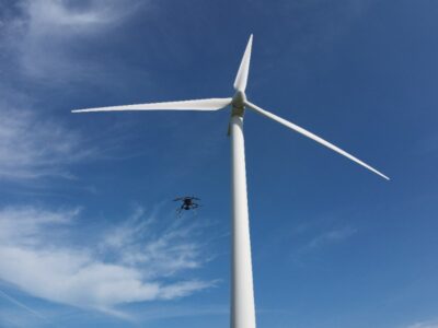 Novel drone tech to inspect offshore wind turbines while spinning