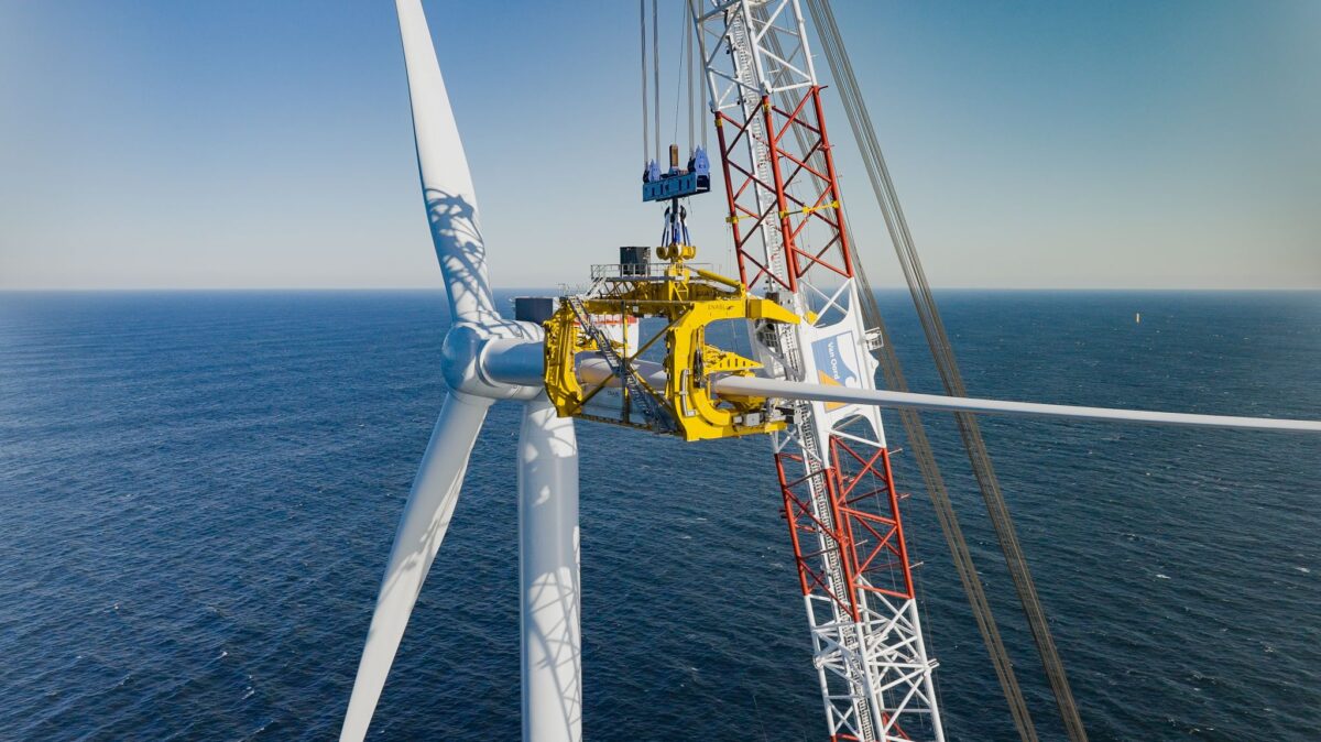 First turbine installed at South Fork Wind, New York’s first offshore wind farm